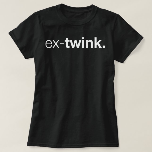Camiseta Ex-Twink Gay (Diseño del anverso)