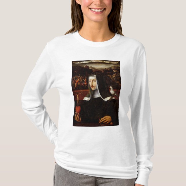 Camiseta Ex Voto dedicó a St. Catherine de Siena (Anverso)