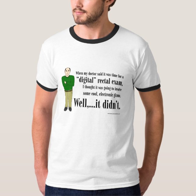Camiseta Examen rectal de Digitaces (Anverso)