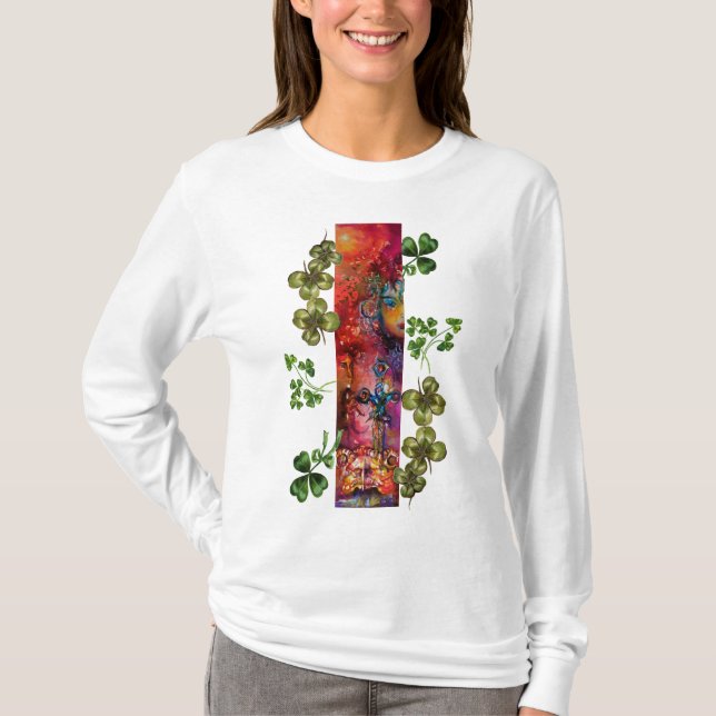 Camiseta EXCALIBUR Y SHAMROCKS St Patrick's Day Fiesta (Anverso)