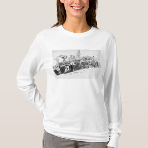 Camiseta Excavación de un agujero para las fundaciones