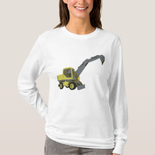 Camiseta Excavadora Amarilla Maquinaria de Construcción