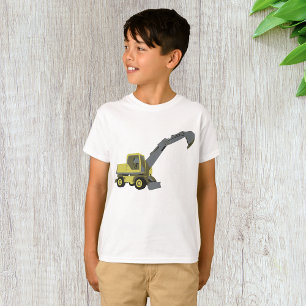 Camiseta Excavadora amarilla Maquinaria de construcción