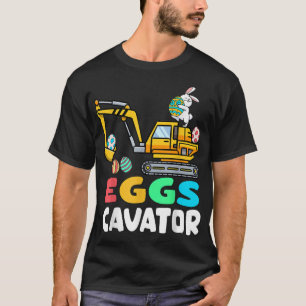 Camiseta Excavadora Conejo de Pascua Excavadora Niños peque