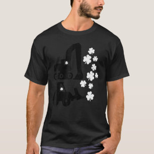 Camiseta Excavadora de bulldozer para niños Shamrock Dig St