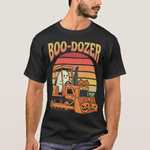 Camiseta Excavadora de calabaza fantasma de Halloween Boo-D