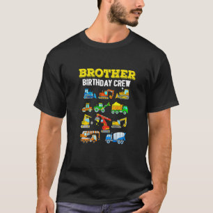 Camiseta Excavadora de construcción de equipo de cumpleaños
