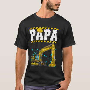 Camiseta Excavadora de construcción divertida Papá Daddy Dí