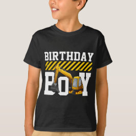 Camiseta Excavadora De Cumpleaños Para Niños De 3 Años Pequ