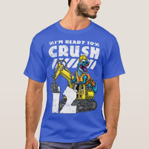 Camiseta Excavadora de dinosaurios TRex de cumpleaños 12