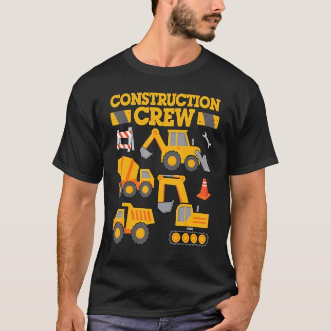 Camiseta Excavadora de trabajadores de construcción Niños p (Anverso)