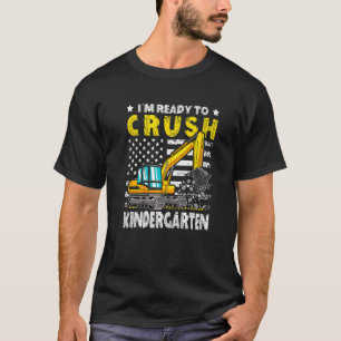 Camiseta Excavadora de vuelta a la escuela Estoy listo para