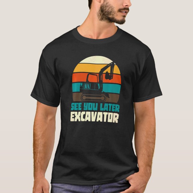Camiseta Excavadora del controlador de excavación del traba (Anverso)