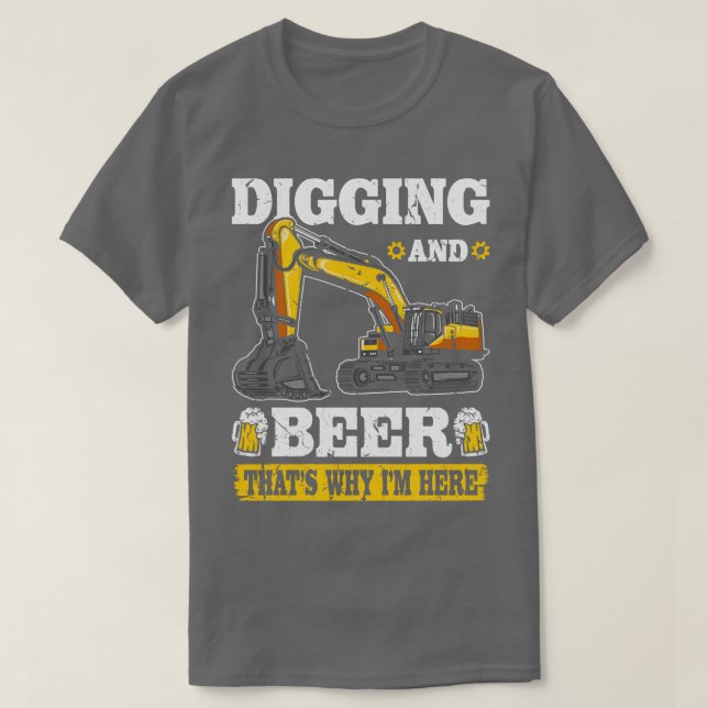 Camiseta Excavadora divertida del operador de equipo pesado (Diseño del anverso)