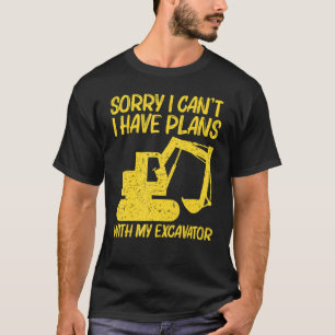 Camiseta Excavadora Genial Para Hombres Mujeres Operador de