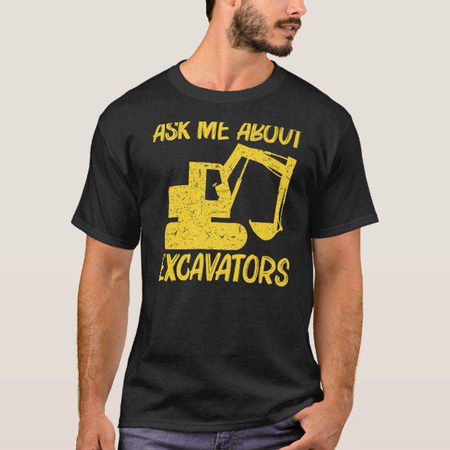 Camiseta Excavadora Guay Para Hombres Opera De Equipo Pesad (Anverso)