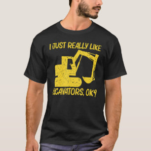 Camiseta Excavadora Guay Para Hombres Opera De Equipo Pesad