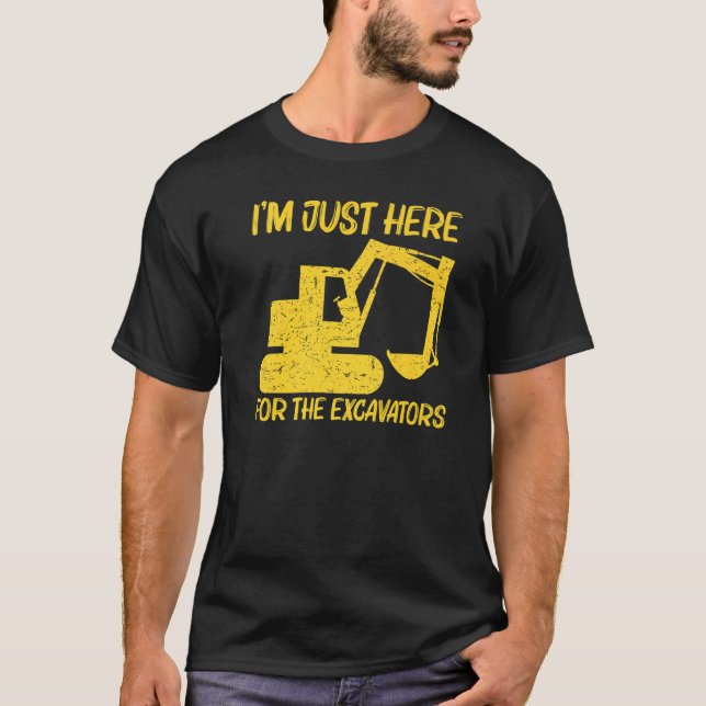 Camiseta Excavadora Guay Para Hombres Opera De Equipo Pesad (Anverso)