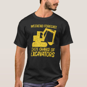 Camiseta Excavadora Guay Para Hombres Opera De Equipo Pesad
