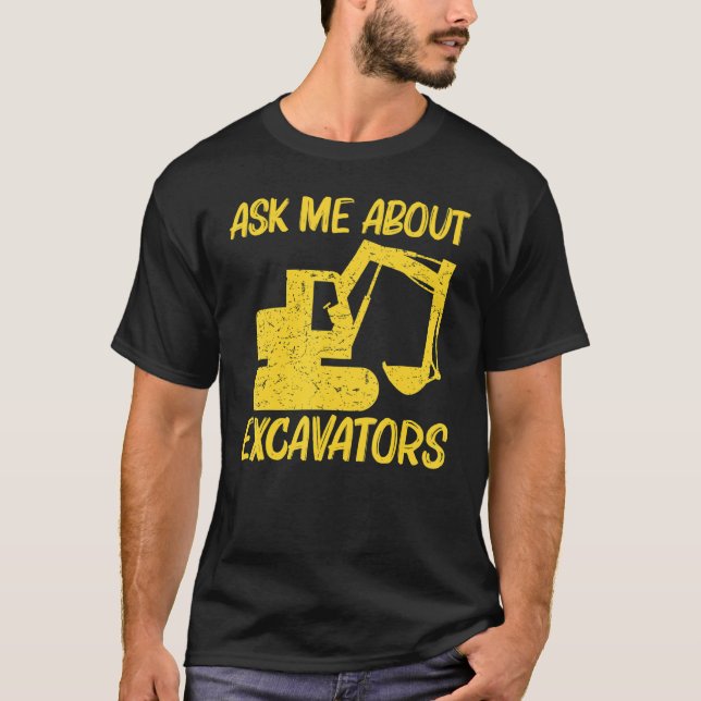 Camiseta Excavadora Guay Para Hombres Opera De Equipo Pesad (Anverso)