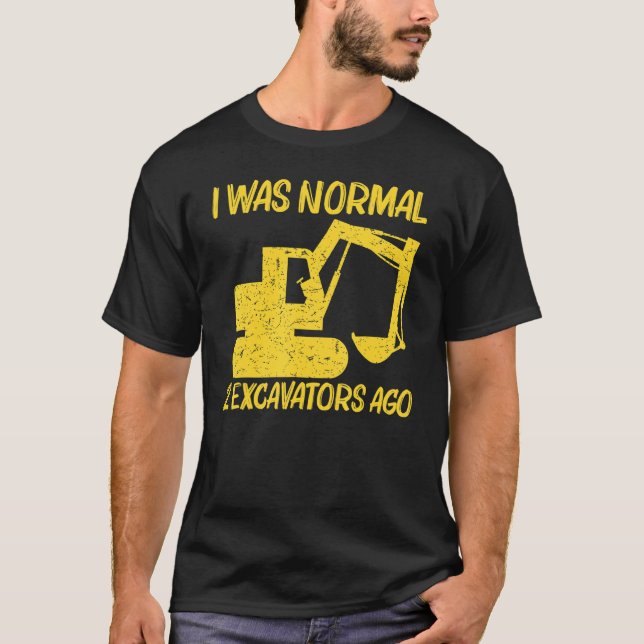 Camiseta Excavadora Guay Para Hombres Opera De Equipo Pesad (Anverso)