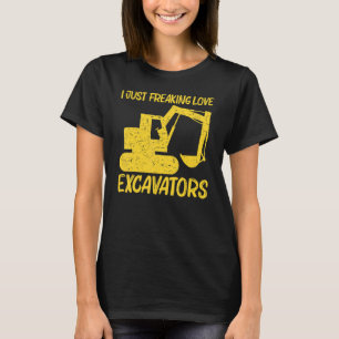 Camiseta Excavadora Guay Para Hombres Opera De Equipo Pesad