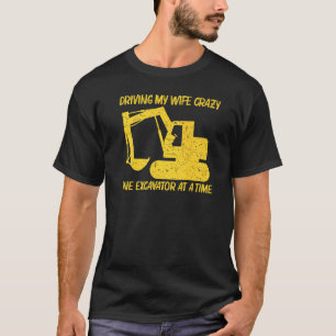 Camiseta Excavadora Guay Para Hombres Operador De Equipo Pe