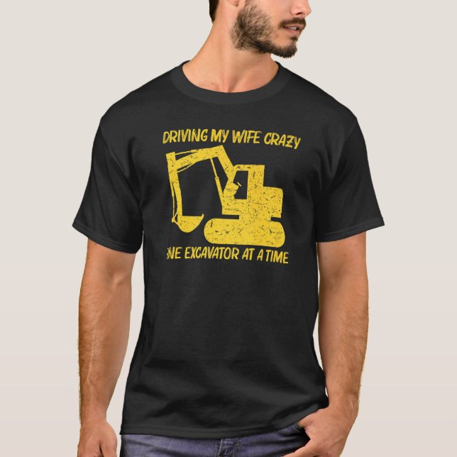 Camiseta Excavadora Guay Para Hombres Operador De Equipo Pe (Anverso)