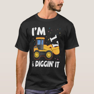 Camiseta Excavadora, tengo 17 años y cavé mi felicidad