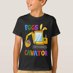 Camiseta Excavato de niños pequeños de cacería de huevos