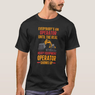 Camiseta Excavator Constructor Trabajador del Vehículo Digg