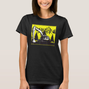 Camiseta Excavator Constructor Trabajador del Vehículo Digg