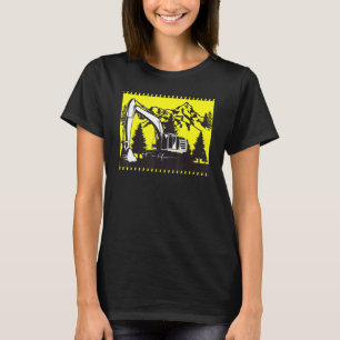 Camiseta Excavator Constructor Trabajador del Vehículo Digg
