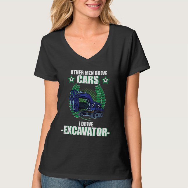 Camiseta Excavator excavator driver vehicles construction s (Anverso)
