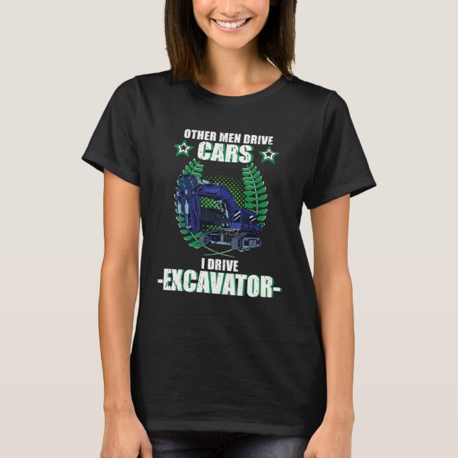 Camiseta Excavator excavator driver vehicles construction s (Anverso)