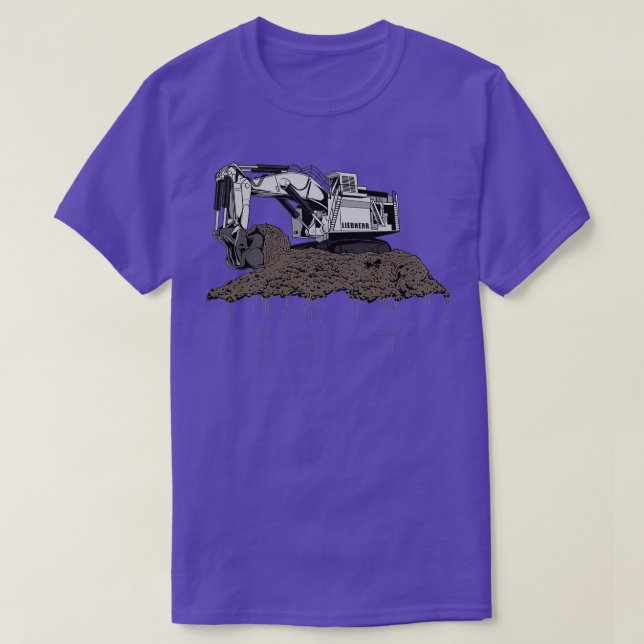 Camiseta Excavator Liebherr (Diseño del anverso)