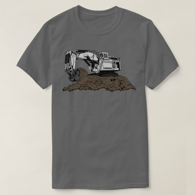 Camiseta Excavator Liebherr (Diseño del anverso)