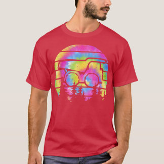 Camiseta Excavator Sunset Tie Dey Kids Dump Construction tr