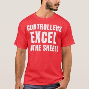 Camiseta Excel de controladores divertidos en la contabilid