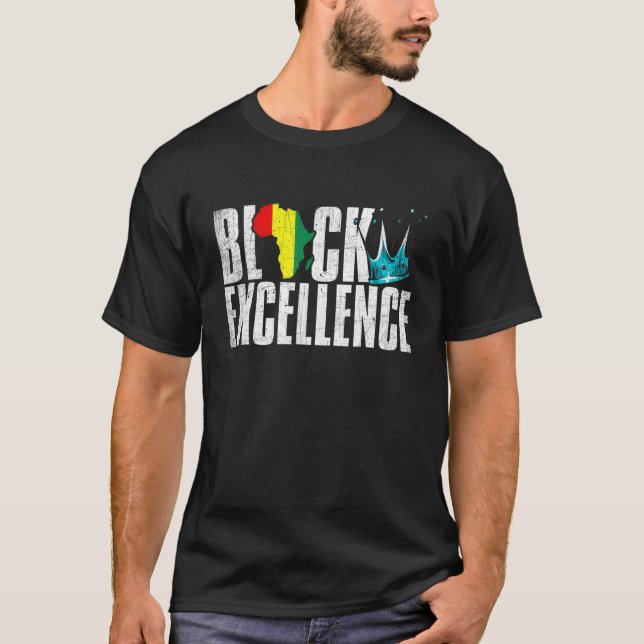Camiseta Excelencia Negra Hist African American Black Power (Anverso)
