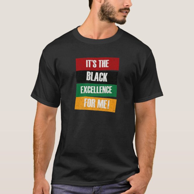 Camiseta Excelencia Negra Orgullo Negro Africano Hi (Anverso)