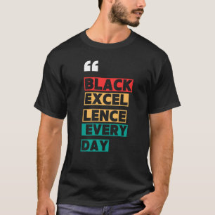 Camiseta Excelencia Negra Todos los Días