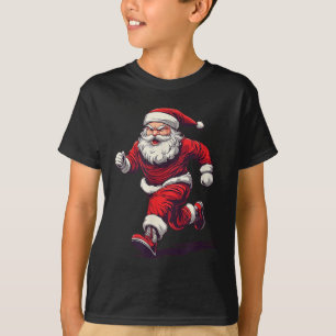 Camiseta Excelente Equipo De Santa Corriendo Para Jogging Y