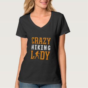 Camiseta Excelente estilo al aire libre con la loca dama de