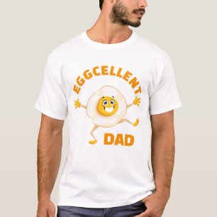 Camiseta Excelente papá Excelente Huevo Diversión Alimento 