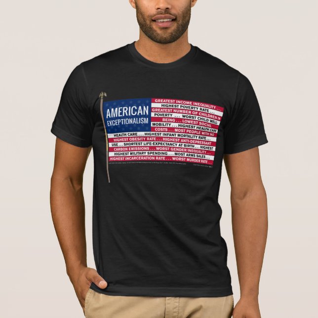 Camiseta ¿Exceptionalism americano? (Anverso)