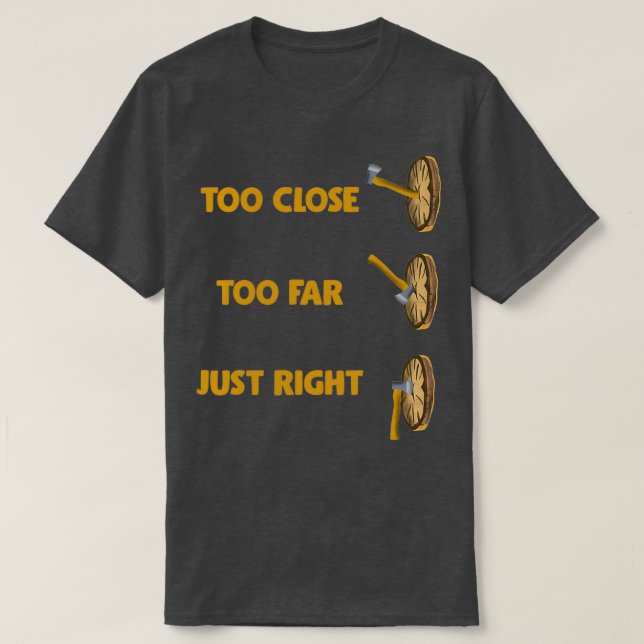 Camiseta Exceso de sexo dice muy cerca de muy lejos justo a (Diseño del anverso)