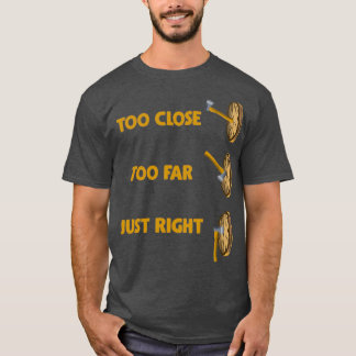 Camiseta Exceso de sexo dice muy cerca de muy lejos justo a