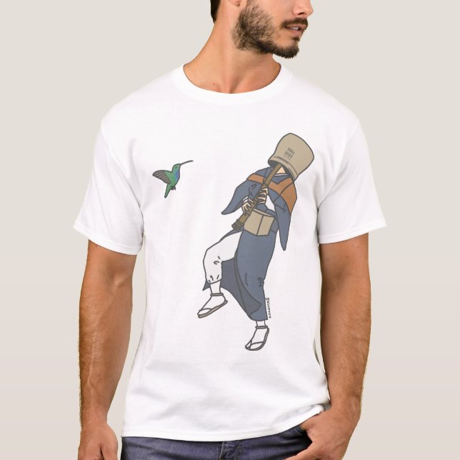Camiseta Excited Komuso and Hummingbird (Anverso)
