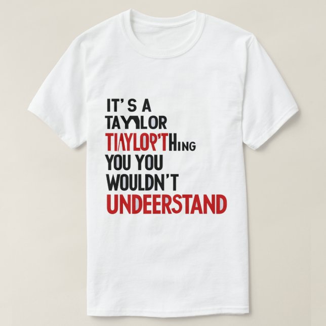Camiseta exclusiva Taylor Club (Diseño del anverso)